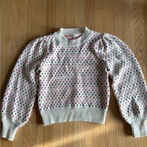 Marine Layer Sweater - pink Alma puff sleeve